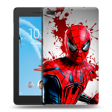 Силиконовый чехол на Lenovo Tab E7 с принтом Spiderman Человек паук