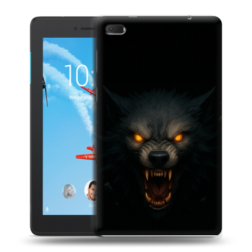 Силиконовый чехол на Lenovo Tab E7 с принтом Волк Силиконовый чехол на Lenovo Tab E7 с принтом Волк