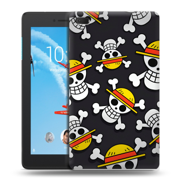 Силиконовый чехол на Lenovo Tab E7 с принтом One Piece Ван Пис Силиконовый чехол на Lenovo Tab E7 с принтом One Piece Ван Пис