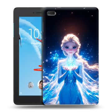 Силиконовый чехол на Lenovo Tab E7 с принтом Холодное сердце Frozen