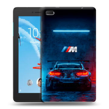 Силиконовый чехол на Lenovo Tab E7 с принтом BMW БМВ
