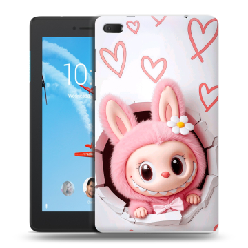 Силиконовый чехол на Lenovo Tab E7 с принтом Labubu Лабубу Силиконовый чехол на Lenovo Tab E7 с принтом Labubu Лабубу