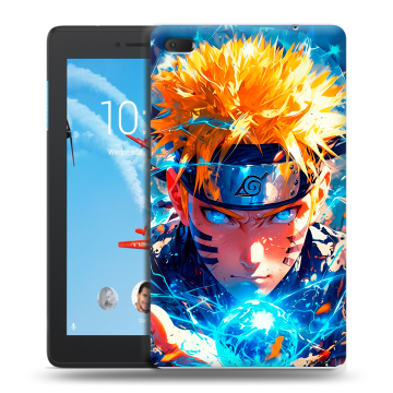 Силиконовый чехол на Lenovo Tab E7 с принтом Аниме Наруто Naruto