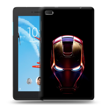 Силиконовый чехол на Lenovo Tab E7 с принтом IronMan Железный человек