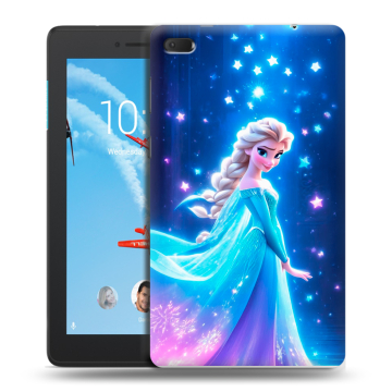 Силиконовый чехол на Lenovo Tab E7 с принтом Холодное сердце Frozen