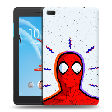 Силиконовый чехол на Lenovo Tab E7 с принтом Spiderman Человек паук Силиконовый чехол на Lenovo Tab E7 с принтом Spiderman Человек паук
