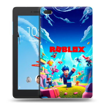 Силиконовый чехол на Lenovo Tab E7 с принтом Roblox Роблокс