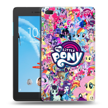Силиконовый чехол на Lenovo Tab E7 с принтом My little pony Дружба чудо