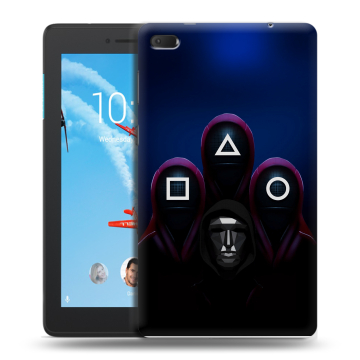 Силиконовый чехол на Lenovo Tab E7 с принтом Игра Кальмара Силиконовый чехол на Lenovo Tab E7 с принтом Игра Кальмара