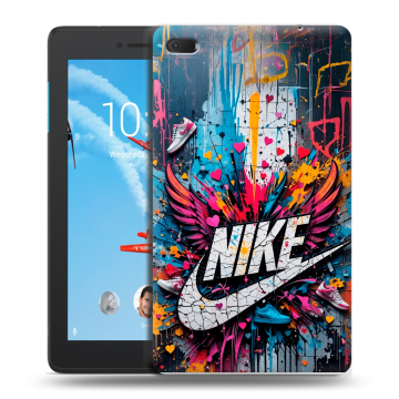 Силиконовый чехол на Lenovo Tab E7 с принтом Nike Найк