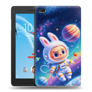 Силиконовый чехол на Lenovo Tab E7 с принтом Labubu Лабубу