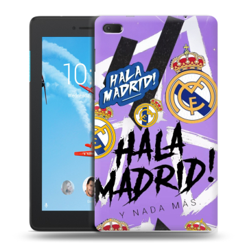 Силиконовый чехол на Lenovo Tab E7 с принтом Real Madrid Реал Мадрид