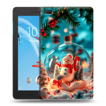 Силиконовый чехол на Lenovo Tab E7 с принтом Новый год Силиконовый чехол на Lenovo Tab E7 с принтом Новый год
