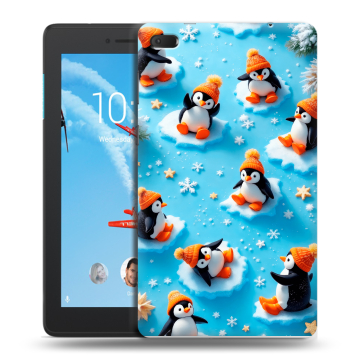 Силиконовый чехол на Lenovo Tab E7 с принтом Новый год Силиконовый чехол на Lenovo Tab E7 с принтом Новый год