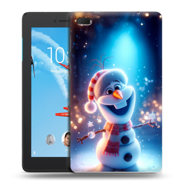 Силиконовый чехол на Lenovo Tab E7 с принтом Новый год Силиконовый чехол на Lenovo Tab E7 с принтом Новый год
