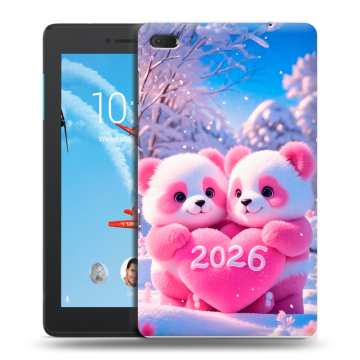Силиконовый чехол на Lenovo Tab E7 с принтом Новый год Силиконовый чехол на Lenovo Tab E7 с принтом Новый год