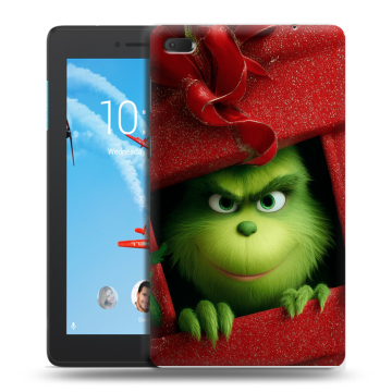 Силиконовый чехол на Lenovo Tab E7 с принтом Новый год Силиконовый чехол на Lenovo Tab E7 с принтом Новый год