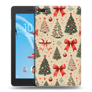 Силиконовый чехол на Lenovo Tab E7 с принтом Новый год Силиконовый чехол на Lenovo Tab E7 с принтом Новый год