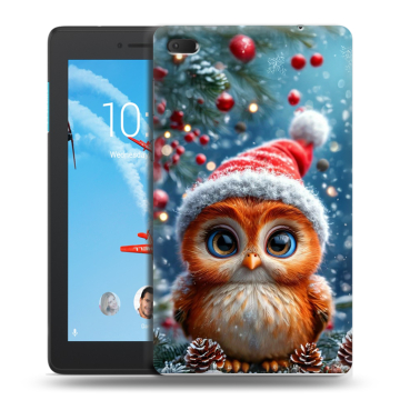Силиконовый чехол на Lenovo Tab E7 с принтом Новый год Силиконовый чехол на Lenovo Tab E7 с принтом Новый год