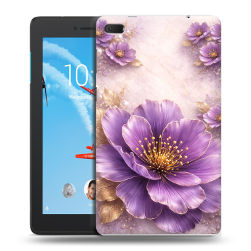 Силиконовый чехол на Lenovo Tab E7 с принтом женский