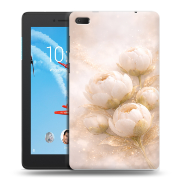 Силиконовый чехол на Lenovo Tab E7 с принтом женский