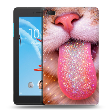 Силиконовый чехол на Lenovo Tab E7 с принтом для девочек