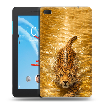 Силиконовый чехол на Lenovo Tab E7 с принтом женский