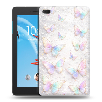 Силиконовый чехол на Lenovo Tab E7 с принтом женский