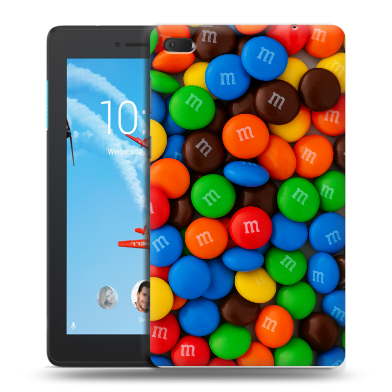 Силиконовый чехол на Lenovo Tab E7 с принтом Конфеты Силиконовый чехол на Lenovo Tab E7 с принтом Конфеты