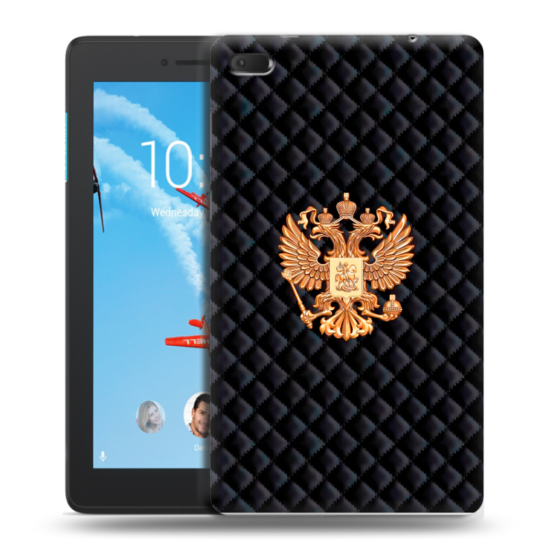 Силиконовый чехол на Lenovo Tab E7 с принтом Герб России принт Силиконовый чехол на Lenovo Tab E7 с принтом Герб России принт