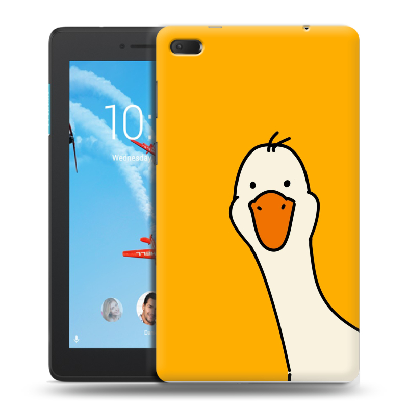 Силиконовый чехол на Lenovo Tab E7 с принтом Утка Силиконовый чехол на Lenovo Tab E7 с принтом Утка
