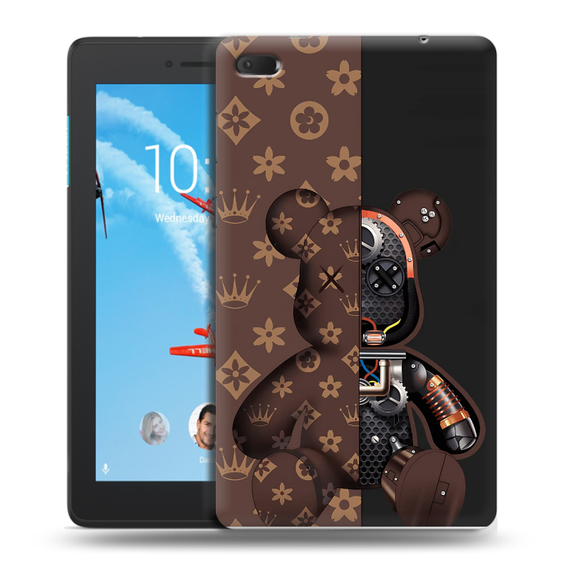 Силиконовый чехол на Lenovo Tab E7 с принтом Луи робот Силиконовый чехол на Lenovo Tab E7 с принтом Луи робот
