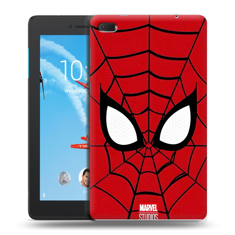Силиконовый чехол на Lenovo Tab E7 с принтом человек паук spiderman Силиконовый чехол на Lenovo Tab E7 с принтом человек паук spiderman