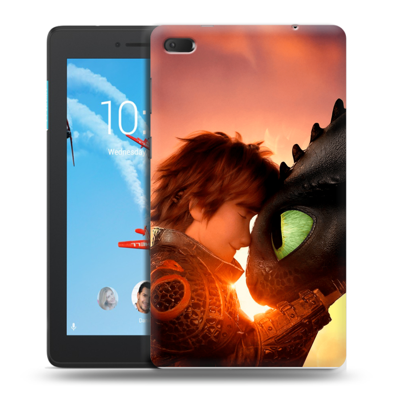 Силиконовый чехол на Lenovo Tab E7 с принтом Как приручить дракона Силиконовый чехол на Lenovo Tab E7 с принтом Как приручить дракона
