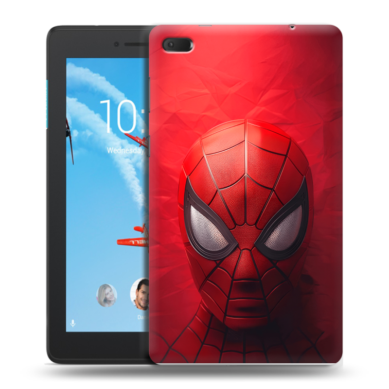 Силиконовый чехол на Lenovo Tab E7 с принтом Spiderman Человек паук Силиконовый чехол на Lenovo Tab E7 с принтом Spiderman Человек паук