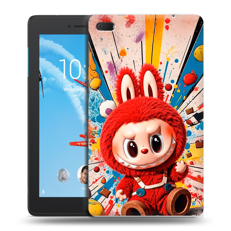Силиконовый чехол на Lenovo Tab E7 с принтом Labubu Лабубу Силиконовый чехол на Lenovo Tab E7 с принтом Labubu Лабубу