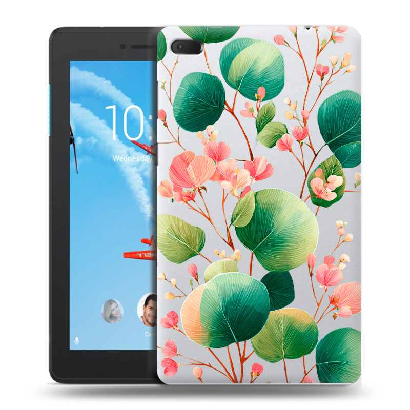 Силиконовый чехол на Lenovo Tab E7 с принтом женский Силиконовый чехол на Lenovo Tab E7 с принтом женский