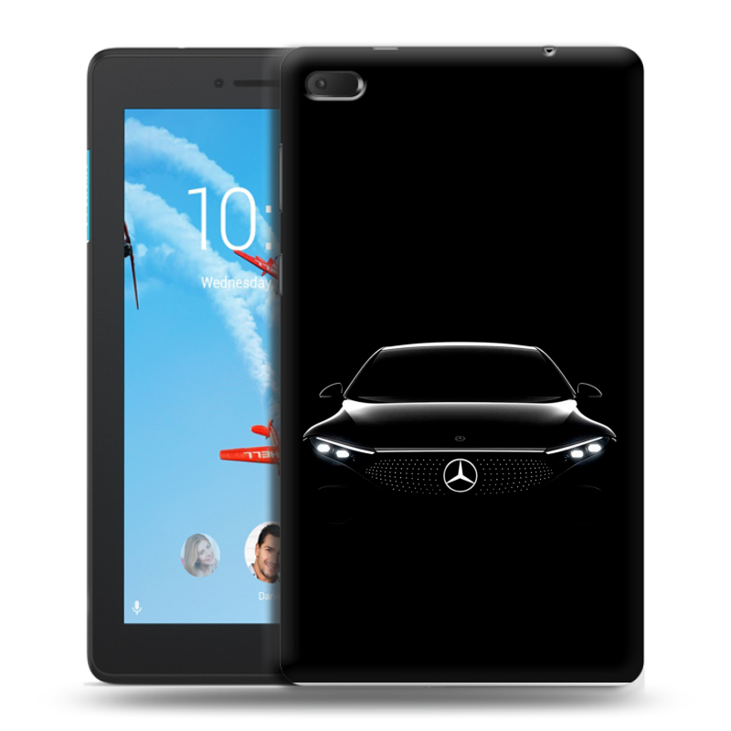 Силиконовый чехол на Lenovo Tab E7 с принтом Mercedes Мерседес Силиконовый чехол на Lenovo Tab E7 с принтом Mercedes Мерседес