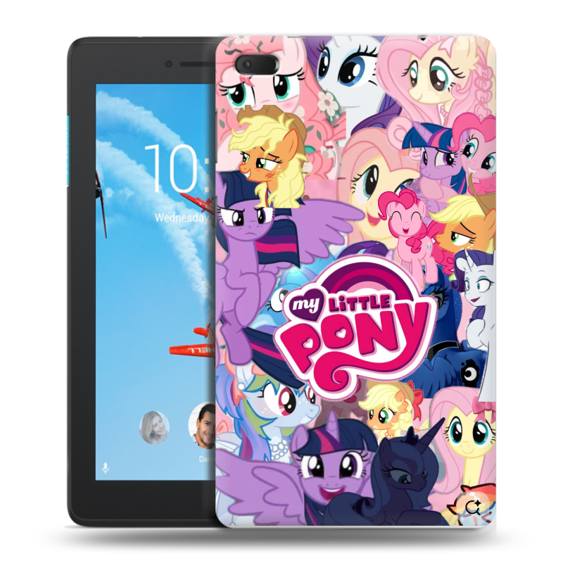 Силиконовый чехол на Lenovo Tab E7 с принтом My little pony Дружба чудо Силиконовый чехол на Lenovo Tab E7 с принтом My little pony Дружба чудо