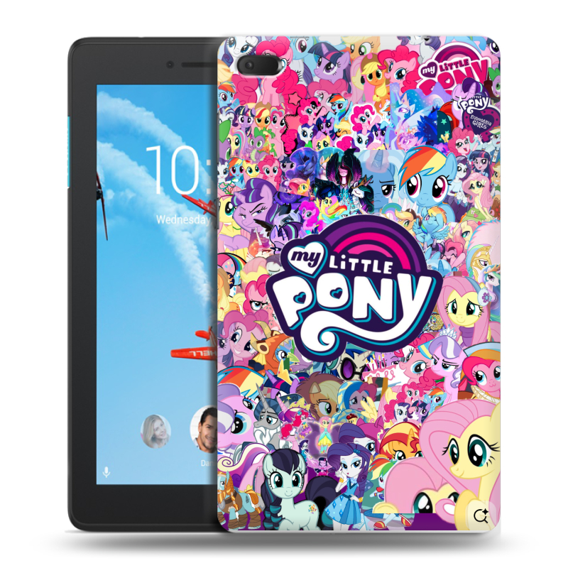 Силиконовый чехол на Lenovo Tab E7 с принтом My little pony Дружба чудо Силиконовый чехол на Lenovo Tab E7 с принтом My little pony Дружба чудо