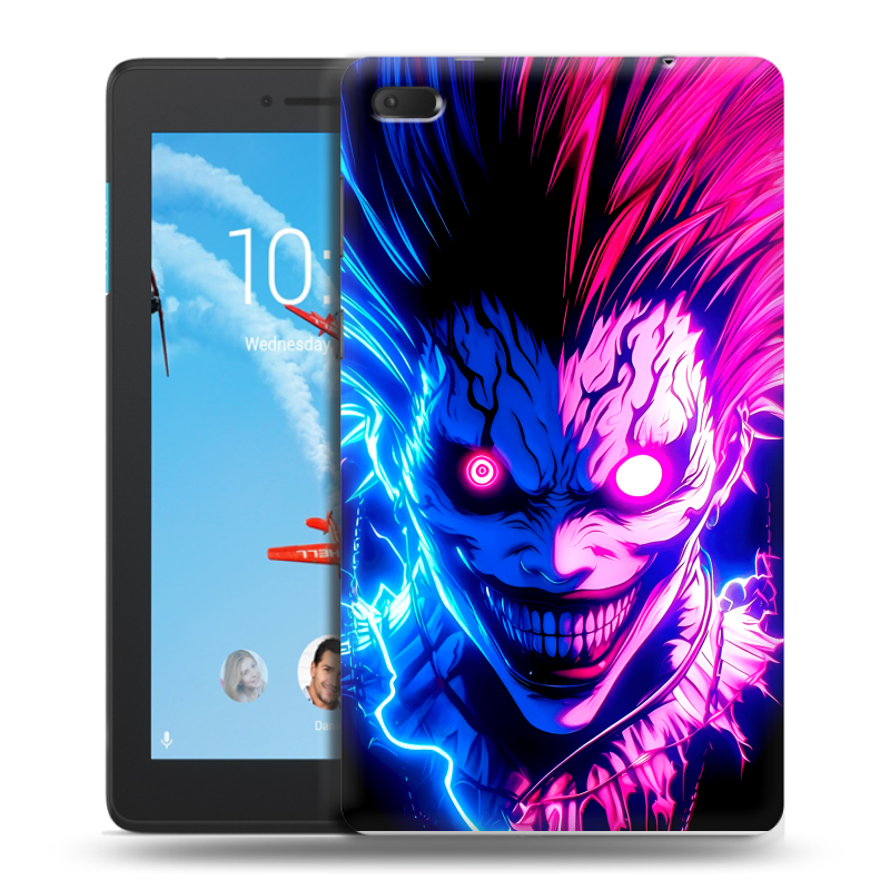 Силиконовый чехол на Lenovo Tab E7 с принтом Death note Тетрадь смерти Силиконовый чехол на Lenovo Tab E7 с принтом Death note Тетрадь смерти
