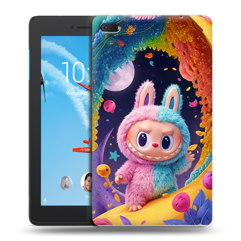 Силиконовый чехол на Lenovo Tab E7 с принтом Labubu Лабубу Силиконовый чехол на Lenovo Tab E7 с принтом Labubu Лабубу
