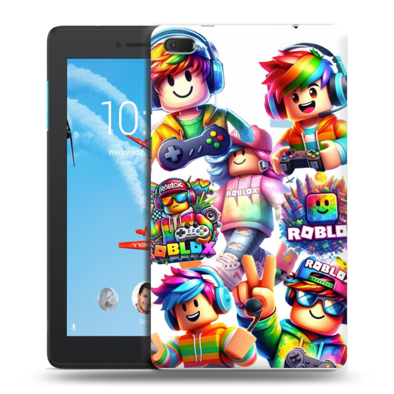 Силиконовый чехол на Lenovo Tab E7 с принтом Roblox Роблокс Силиконовый чехол на Lenovo Tab E7 с принтом Roblox Роблокс