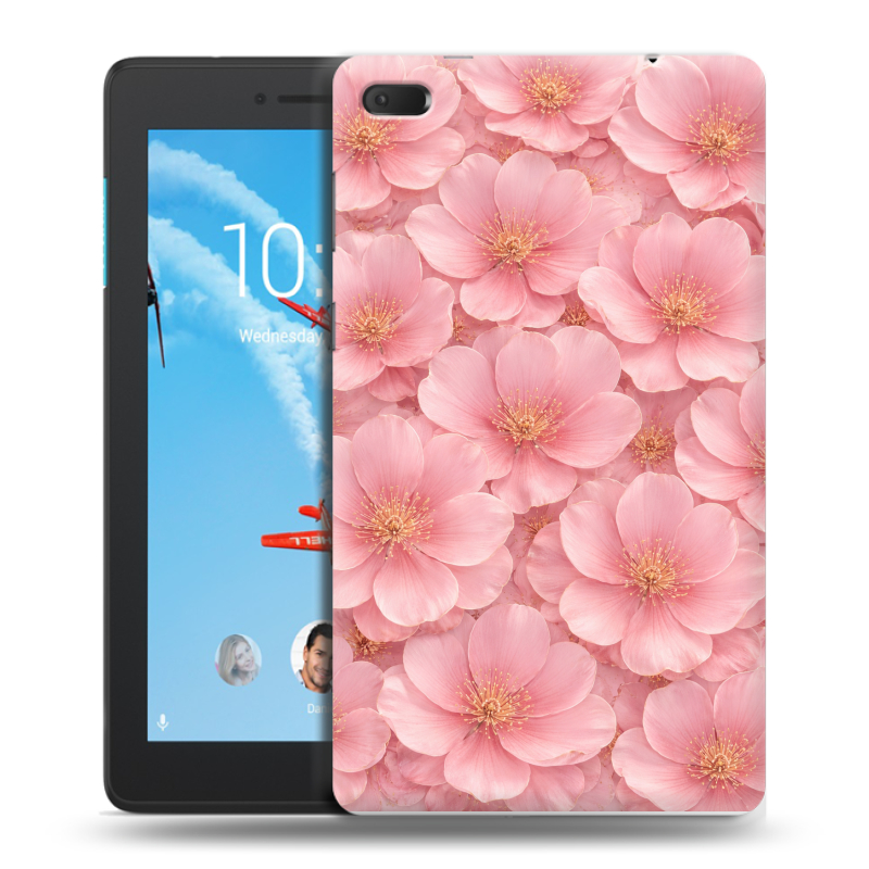 Силиконовый чехол на Lenovo Tab E7 с принтом женский Силиконовый чехол на Lenovo Tab E7 с принтом женский