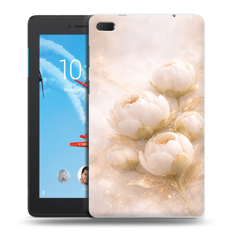 Силиконовый чехол на Lenovo Tab E7 с принтом женский Силиконовый чехол на Lenovo Tab E7 с принтом женский