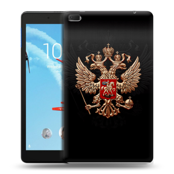 Силиконовый чехол на Lenovo Tab E8 с принтом Герб России