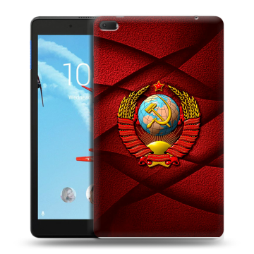 Силиконовый чехол на Lenovo Tab E8 с принтом Герб СССР