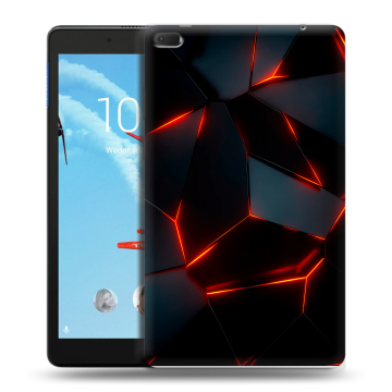 Силиконовый чехол на Lenovo Tab E8 с принтом Яркие абстракции