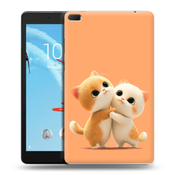Силиконовый чехол на Lenovo Tab E8 с принтом Милые котики