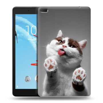Силиконовый чехол на Lenovo Tab E8 с принтом Коты